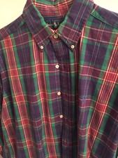 Men's M Multi-color Long Sleeve Polo Shirt