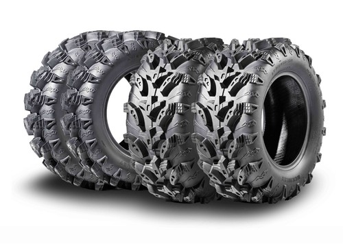 MCKINLEY UTV ATV Tires 26X9-12 & 26X12-12 6 Ply Full Set Super Mud Offroad X611