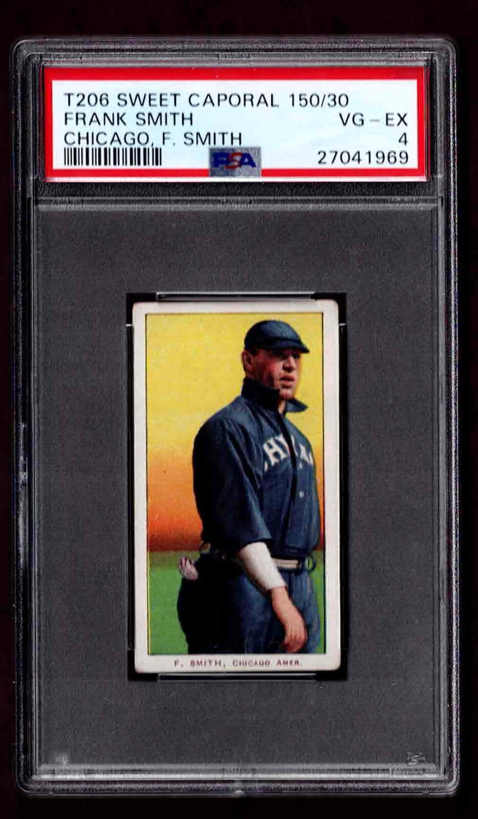 1909 T206 Frank Smith Chicago White Sox PSA 4