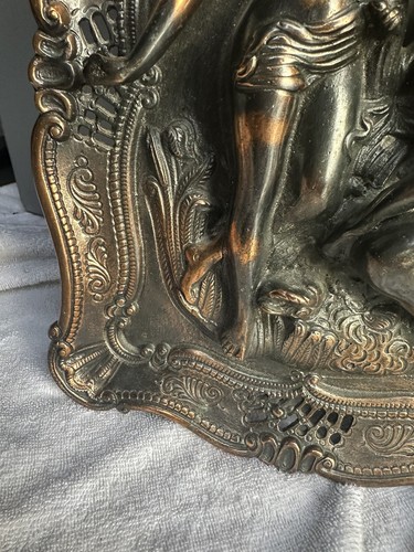 Antique Copper Art Nouveau Nude Women Relief Wall Plaque - Picture 4 of 8