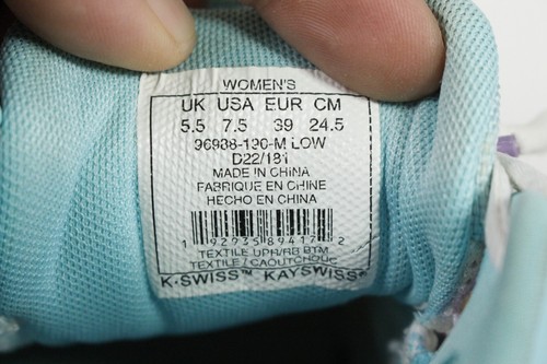 K-Swiss Ultrashot 3 Tennis Pickleball Shoes Women's Sz 7.5 Blue White Purple - Picture 6 of 7