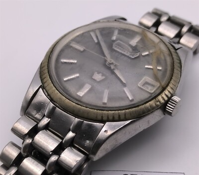 PROJECT TO FIX VINTAGE CITIZEN SUPERKING MENS SS DAY DATE WATCH EU SHIP BVT8762