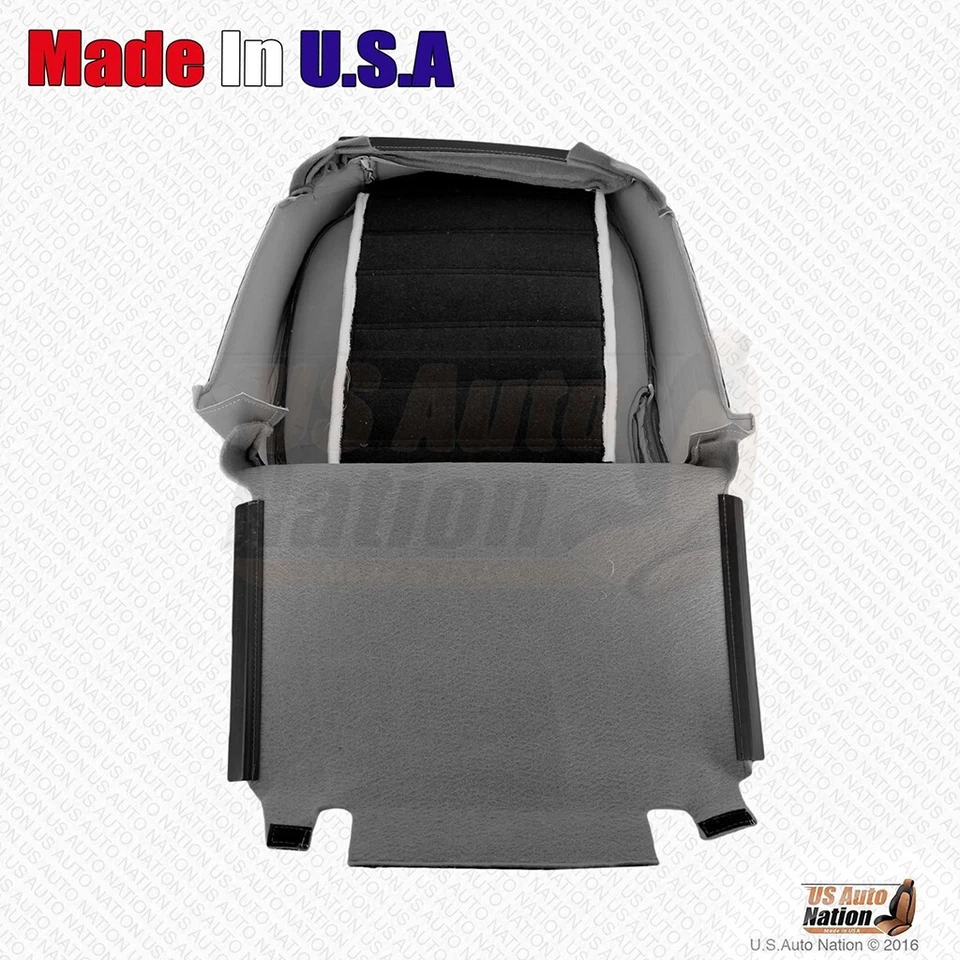 Hummer H2 2003 2004 2005 trasero pasajero parte inferior y superior cubierta de cuero genuino negro Foto 3 de 4