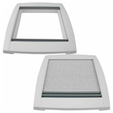 MPK Innenrahmen Dachluke Dachfenster Dachhaube 40x40 Caravan Plissee signalweiß