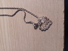 Sterling Silver " MOM " cutout Heart pendant on sterling rope chain — photo 6