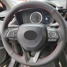 DIY Steering Wheel Leather Trim Cover For Toyota Camry RAV4 Corolla Crown Avalon