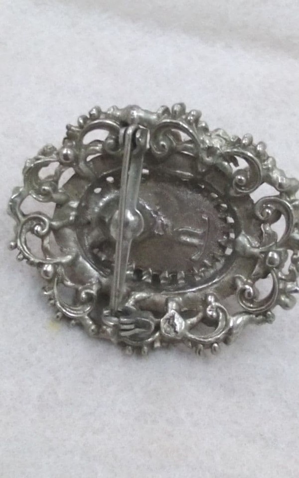 Vintage Antique Art Glass Brooch Pin, European Style, 19.2g | eBay