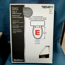 NIOB Aquasource #0854811 White Elongated Toilet Seat