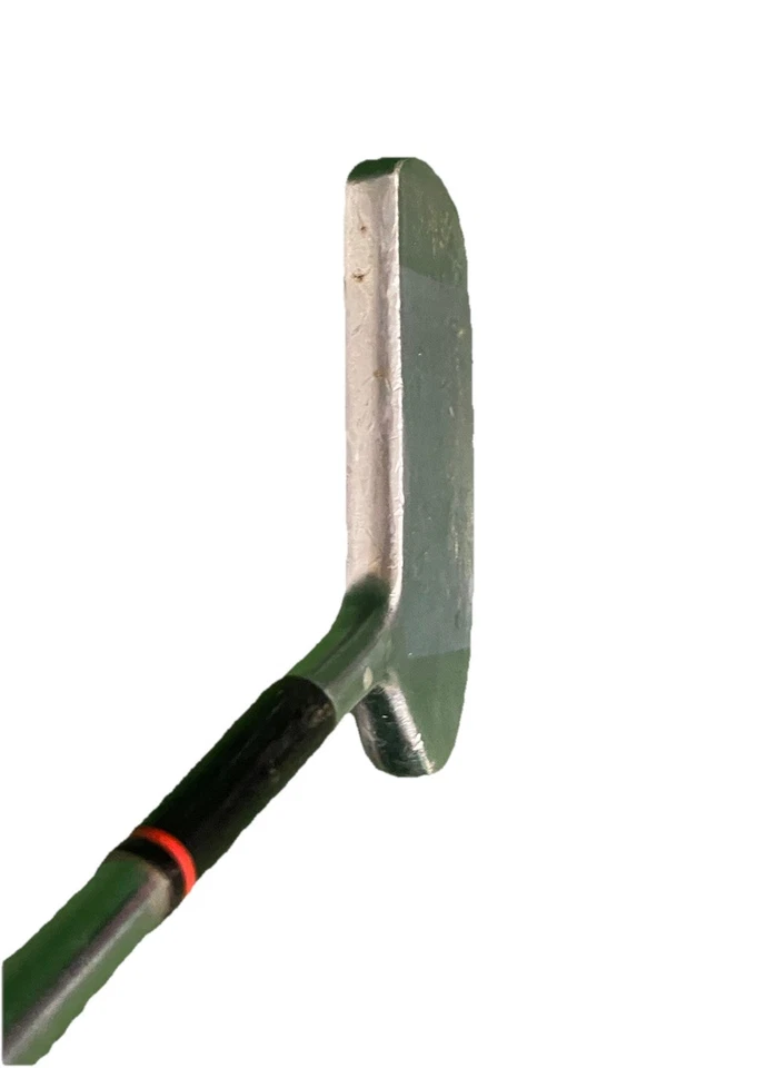 Hoja de suela curva Bristol 69 Putter eje de acero 32" diestro buen agarre de cuero vintage Foto 4 de 4