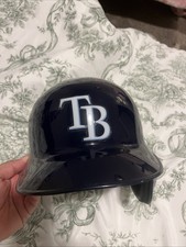 Rawlings Tampa Bay Ray Batting Helmet For Right-Handed Hitters.