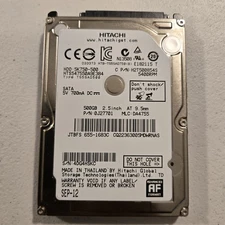 HTS547550A9E384 Hitachi  5K750 500GB SATA 2.5 OEM HDD - USED