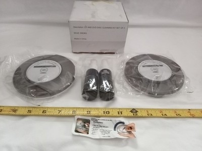 CD/DVD Disc Cleaning kit set of 2, new in box.