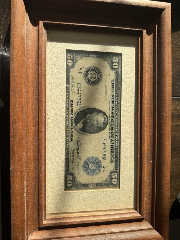 FR. 1040 1914 $50 FIFTY DOLLARS FRN FEDERAL RESERVE NOTE RICHMOND, VA VERY FINE