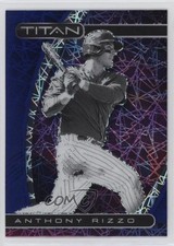 2021 Panini Chronicles Titan Blue Velocity Prizm Anthony Rizzo #1 0ld5
