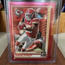 2025 Optic Jamaal Charles Pink Velocity #92 /99 SP Kansas City Chiefs