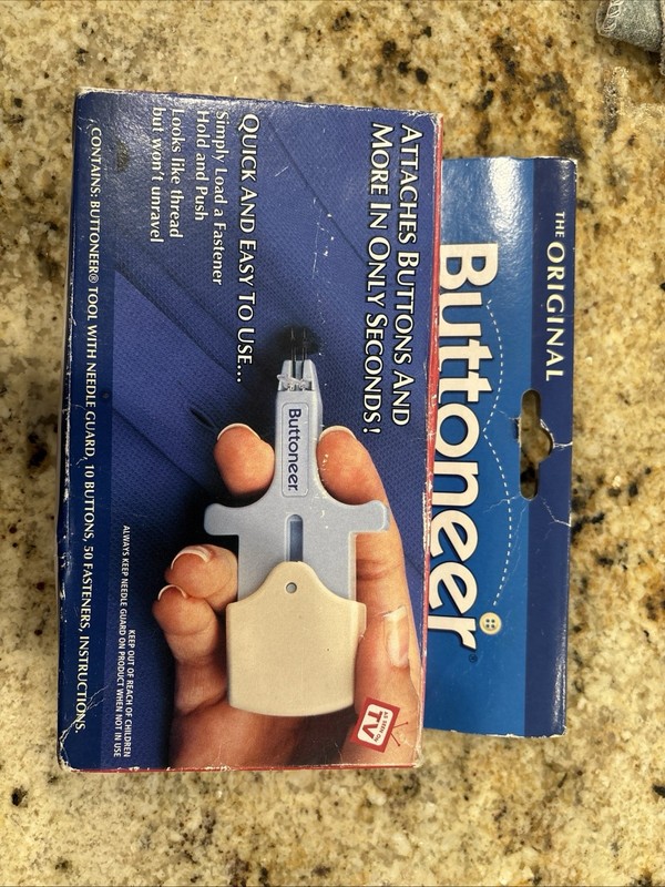 The Original Buttoneer Fastening System Needle Guard