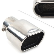 Stainless Steel Straight Rear Exhaust Pipe Tail Muffler Tip Square Accessories