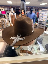 Texana Original Cuernos Chuecos 6X Estilo Sinaloa (Chaparral) con Plumas - Marrón