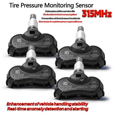 4PCS 315MHz TPMS Sensor Replace For Honda Civic Fit CR-Z Insight No Programming