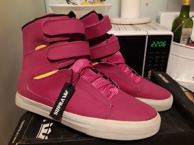 RARE SUPRA TK SOCIETY MAGNETA! SKATEBOARD SHOES! osiris skytop