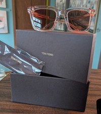 Image of NIB Tom Ford Selby Square Polarized Acetate Sunglasses 54mm