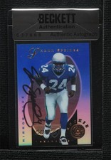 BAS 1997 Pinnacle Certified Mirror Blue Shawn Springs Seal of Authenticity 3c7