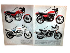 1981 Vintage Print Ad Yamaha Seca 750 Kawasaki GPZ 1100 Suzuki Katana Honda CBX