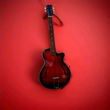 6-String Right-Handed Archtop Hollow Body Acoustic Guitar, Red Sunburst