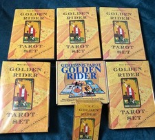 Einmaliges Angebot 7 X Golden Rider Tarot Original Antik Sammler ☝️💛💛💛💛