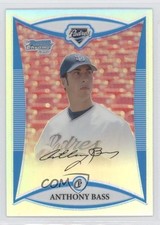 2008 Bowman Draft Prospects Chrome Refractor Anthony Bass #BDPP58 0o9