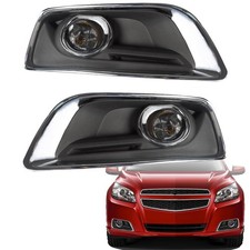 Front Fog Light Left Right Lamp with Switch Bulbs Cover for Malibu 2012 2015