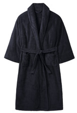 THE WHITE COMPANY Unisex UK Size S Organic Cotton Towelling Robe Navy Brand NEW