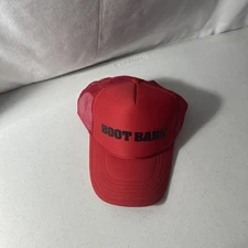 Boot Barn Adjustable Strap Mesh-Back Red Hat