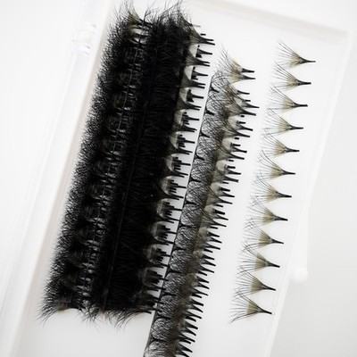 Pro Made Volume Double Layered Lashes Premade Fan Russian Eyelash Extension UK