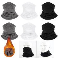 6 Pack Winter Neck Gaiter Warmer Windproof Face Cover Fleece Face Mask Scarf USA