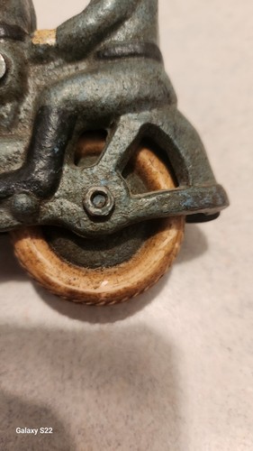 ¡Juguete de motocicleta Harley Davidson de hierro fundido vintage para 2 pasajeros! - Imagen 15 de 15