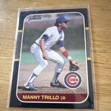 Donruss 1987 Manny Trillo Chicago Cubs MLB Base Set Vintage Baseball Card #570