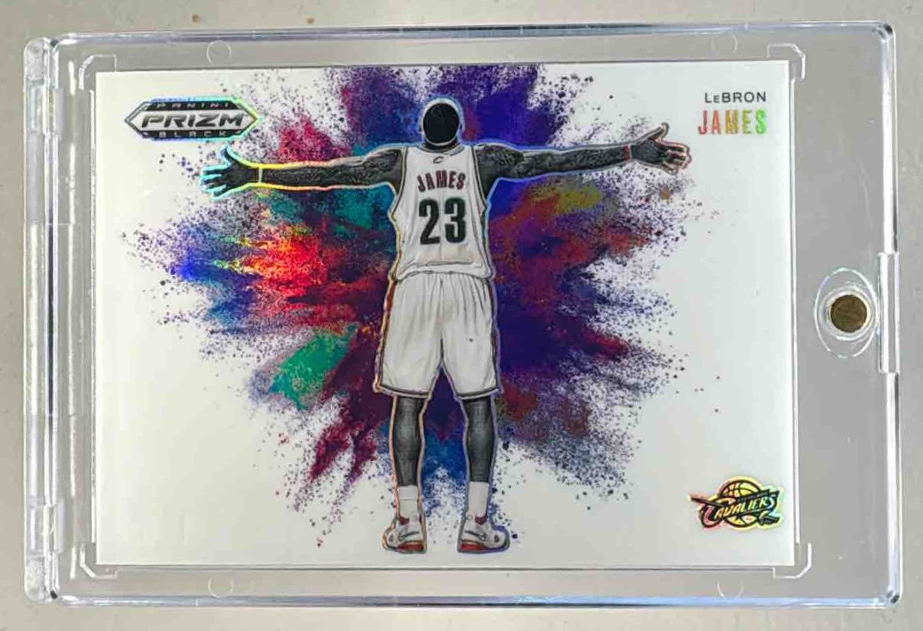 LeBron James 2024 Panini Prizm Black #17 Color Blast SSP