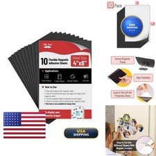 Mr. Pen Adhesive Magnetic Sheets 4" x 6" 10 Pack