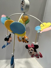 Vintage Walt Disney Babies Musical Mobile WORKS Clean Non Smoking As Is See Pics
