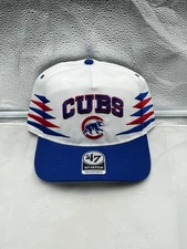 Chicago Cubs MLB '47 Brand White Two Tone Diamond Hitch Adjustable Snapback Hat