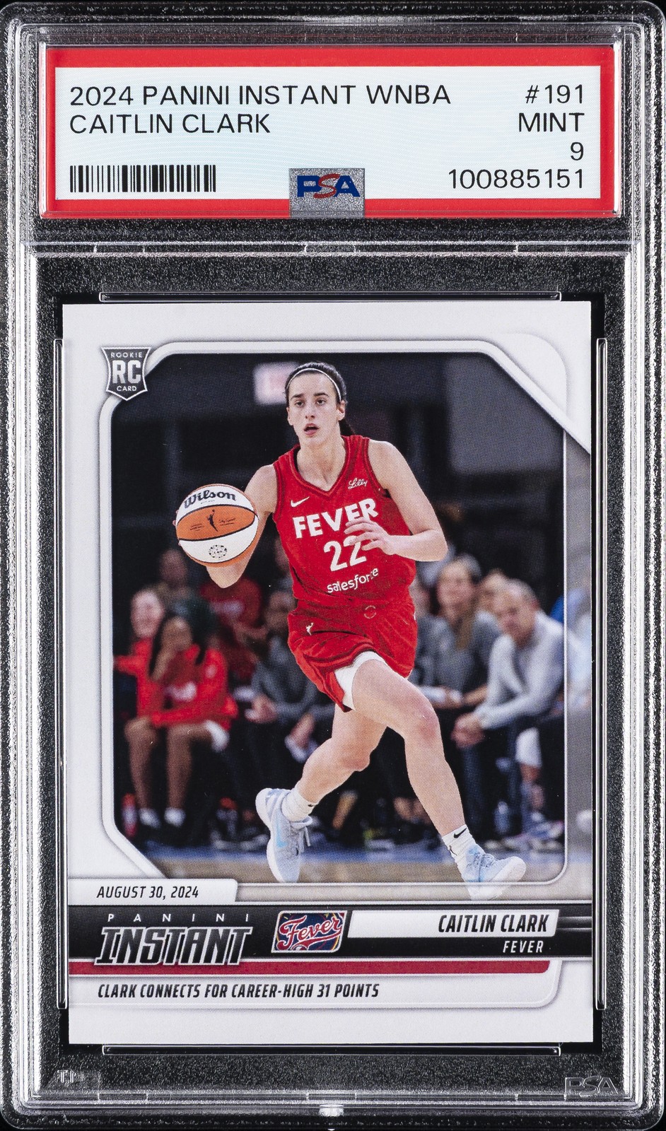 2024 PANINI INSTANT WNBA #191 CAITLIN CLARK PSA 9