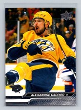 2023-24 Upper Deck #103 Alexandre Carrier Nashville Predators