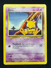 Abra Base Set 2 Common Pokemon HP 65/130 A1