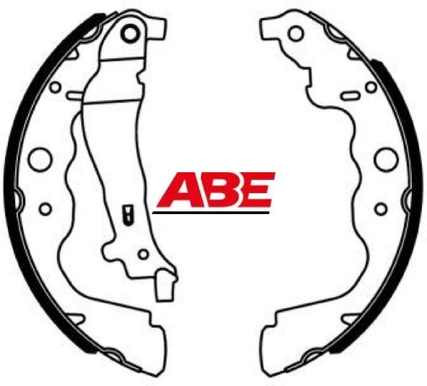 ABE C0R031ABE Bremsbackensatz 4 Bremsbacken Trommelbremse-image