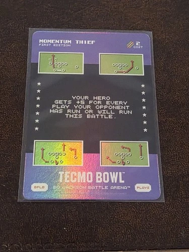 2026 Battle Arena Tecmo Bowl Bonus Play BPL8 FIRST EDITION Momentum Thief FOIL