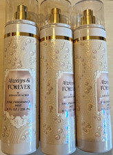 3 Bath  Body Works Always  Forever Fine Fragrance Body Mist Spray Splash 8 oz