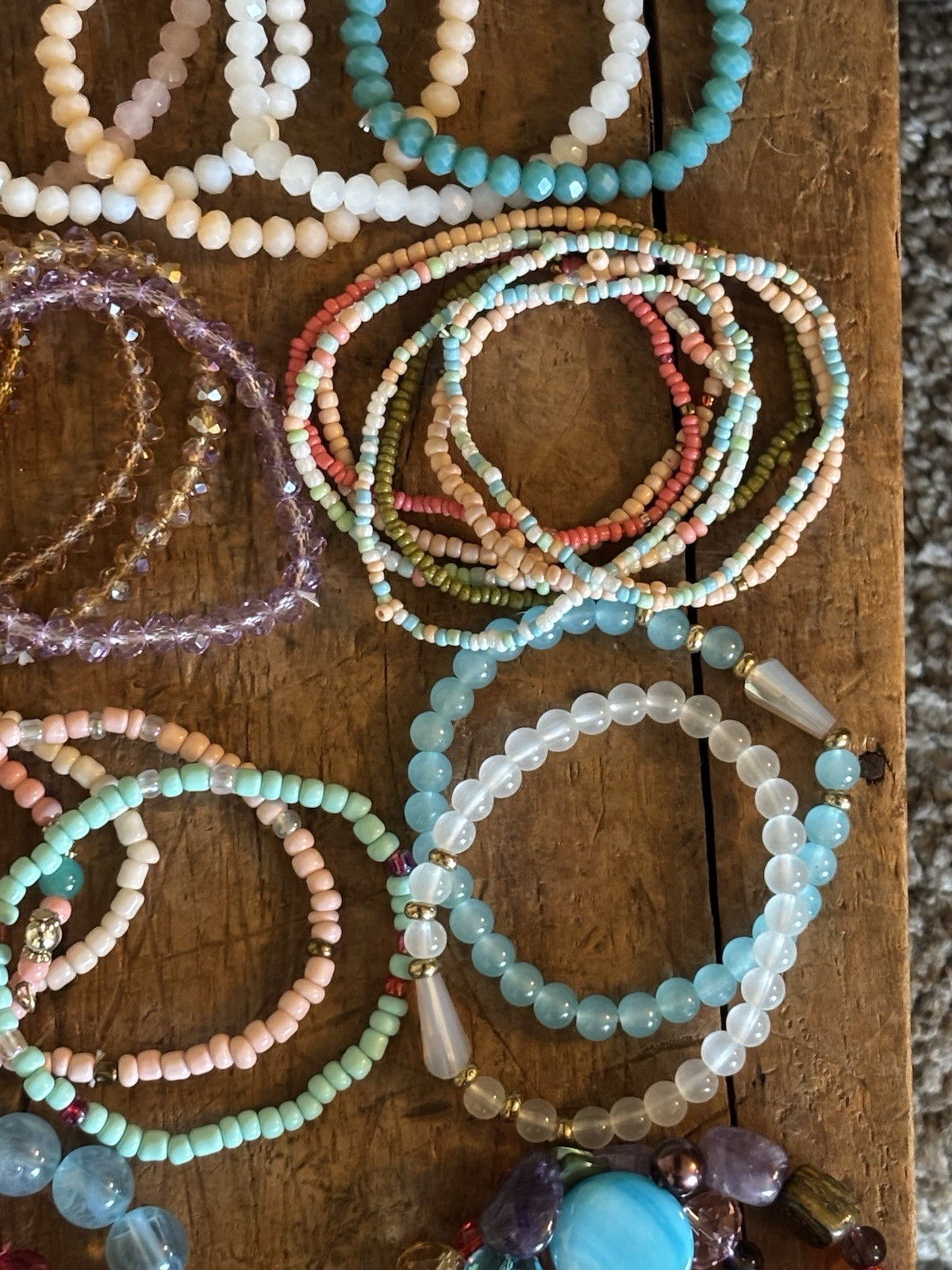 Stretchy Bracelets Large Bundle Various Colors - image 4