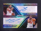 2024-25 Panini Prizm Black Jalen Brunson/Karl-Anthony Towns Dual Auto Mojo /25