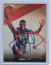 Basketball Card IP auto NBA ANTONIO MCDYESS rookie Denver Nuggets 1995-96 U Deck. rookie card picture